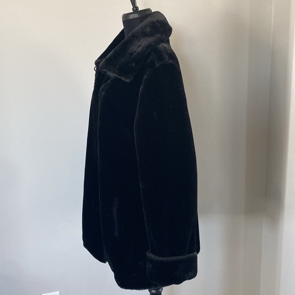 NEW Dennis Basso Faux Sheared Mink Fur Coat - Picture 4 of 15